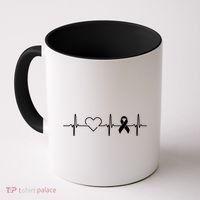 American Heart Disease Awareness Month Ribbon Go Red Heart Coffee Mug thumb 0
