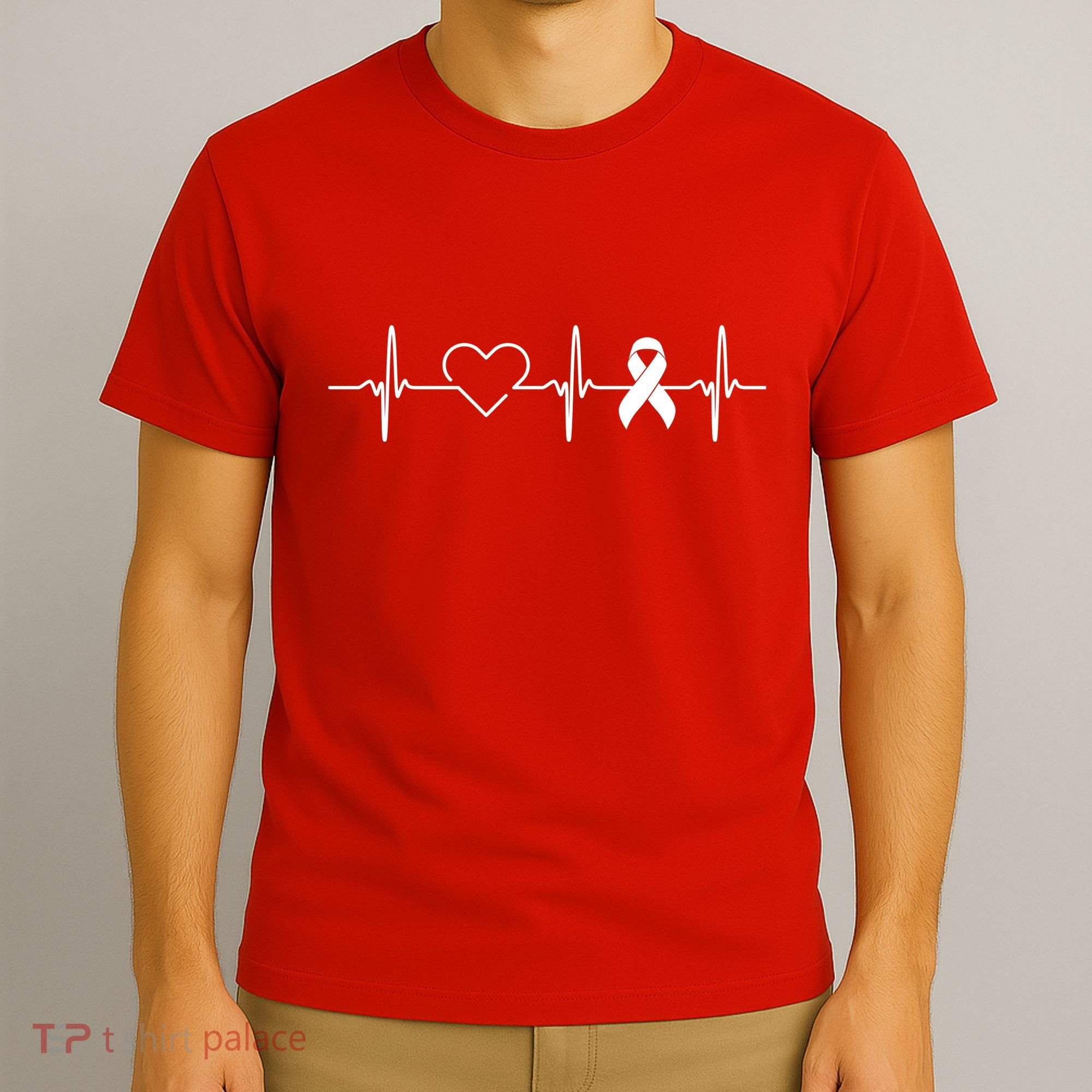 American Heart Disease Awareness Month Ribbon Go Red Heart T-Shirt