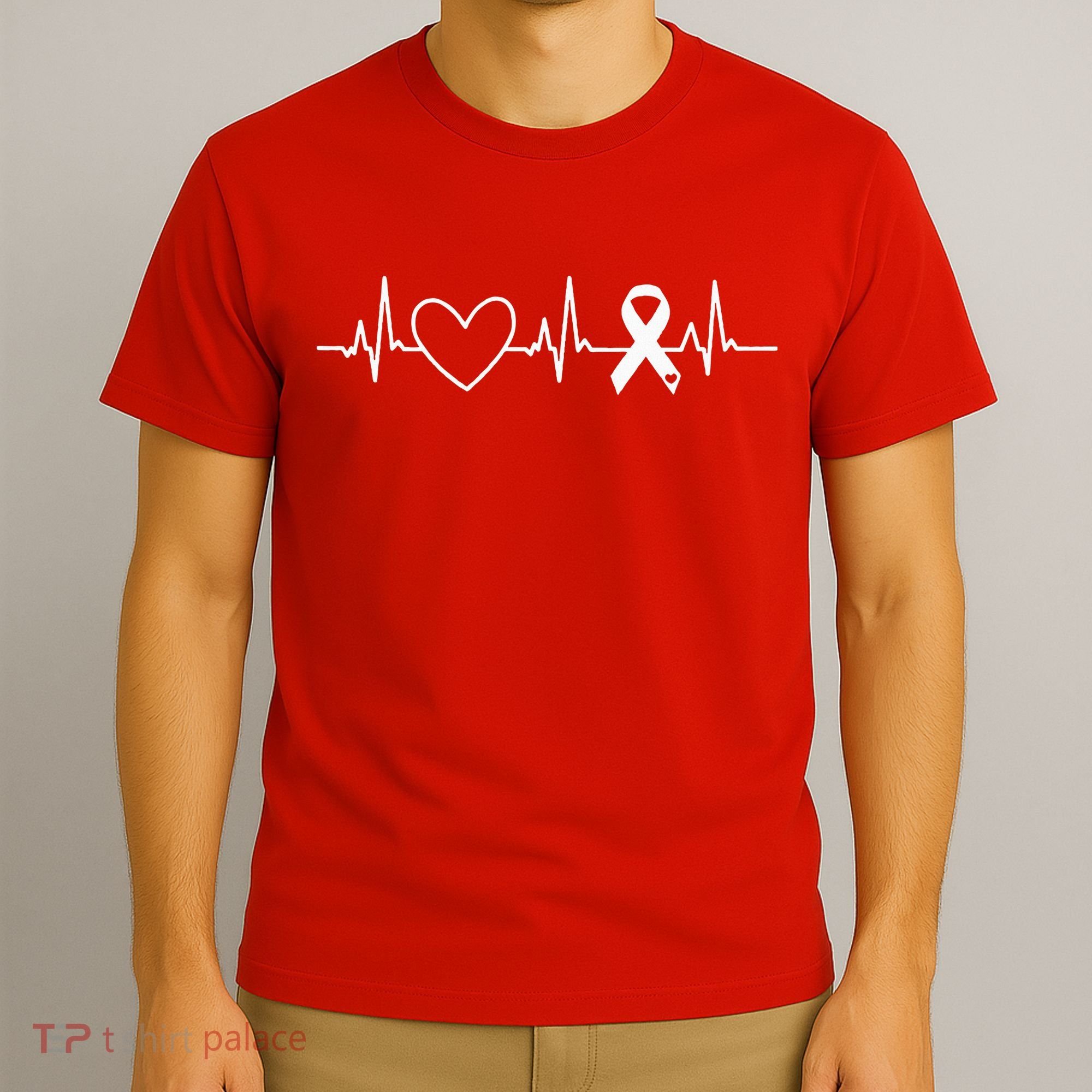 American Heart Disease Awareness Month Ribbon Go Red Heart T-Shirt
