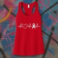 American Heart Disease Awareness Month Ribbon Go Red Heart Women's Tank Top thumb 3