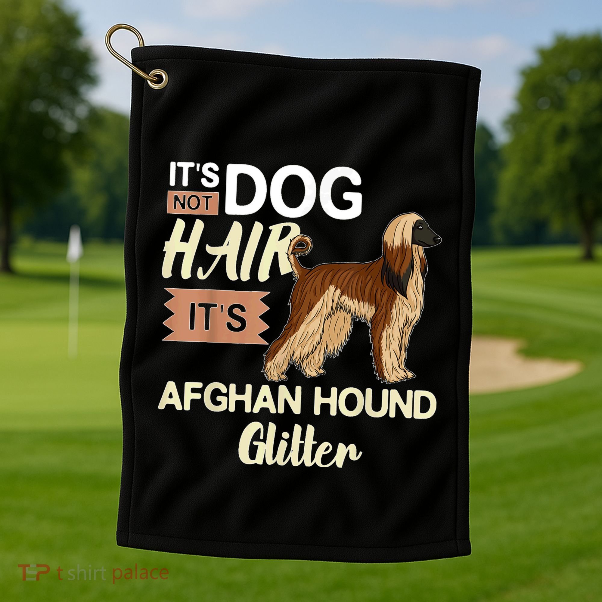 Afghan Hound Dog Gift Puppies Owner Lover Golf Towel