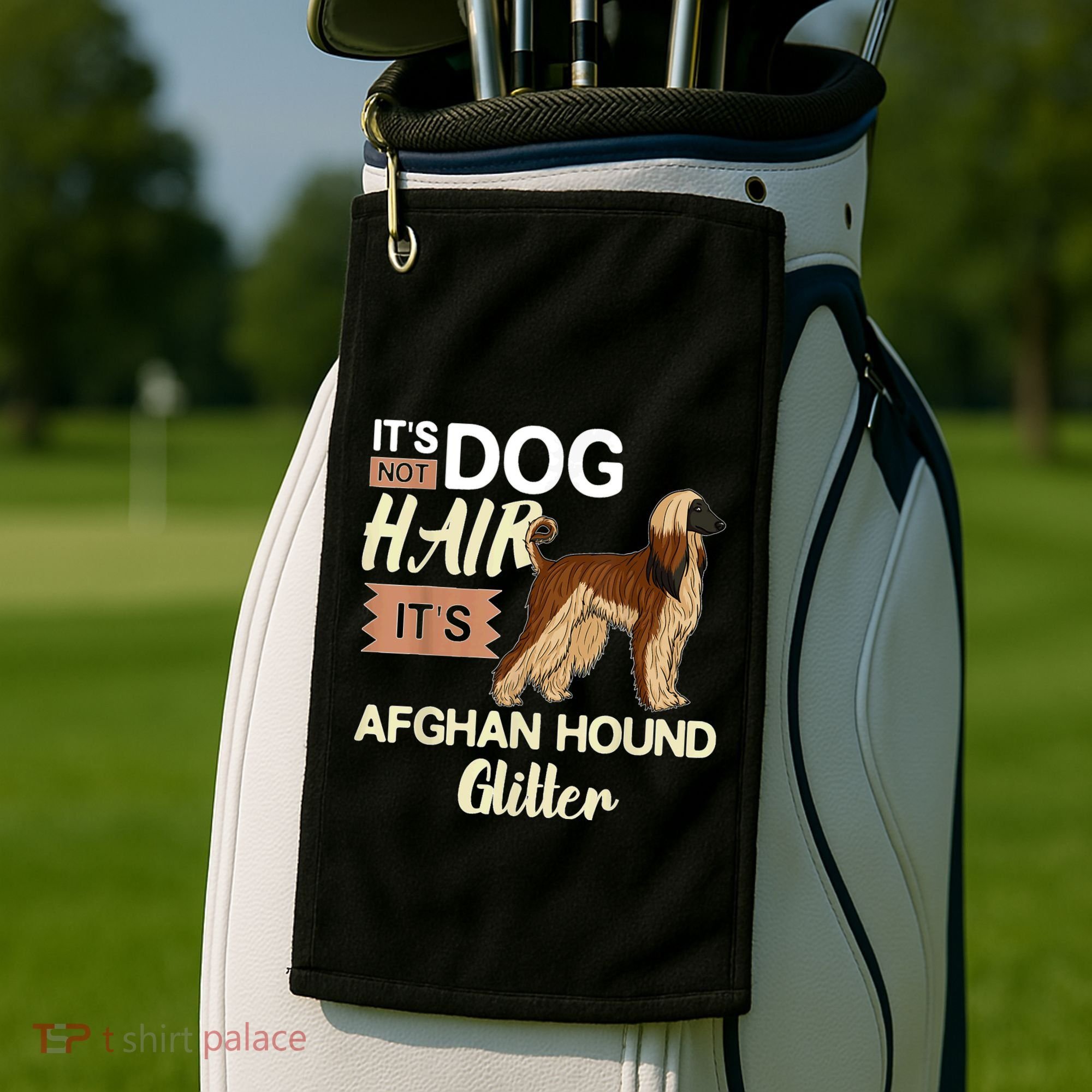 Afghan Hound Dog Gift Puppies Owner Lover Golf Towel