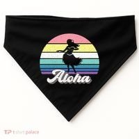 Aloha Hula Dancer Girl Cute Hawaiian Hawaii Dance USA-Made Doggie Bandana thumb 0