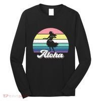 Aloha Hula Dancer Girl Cute Hawaiian Hawaii Dance Long Sleeve Shirt thumb 0