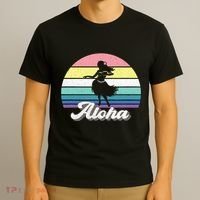 Aloha Hula Dancer Girl Cute Hawaiian Hawaii Dance T-Shirt thumb 3