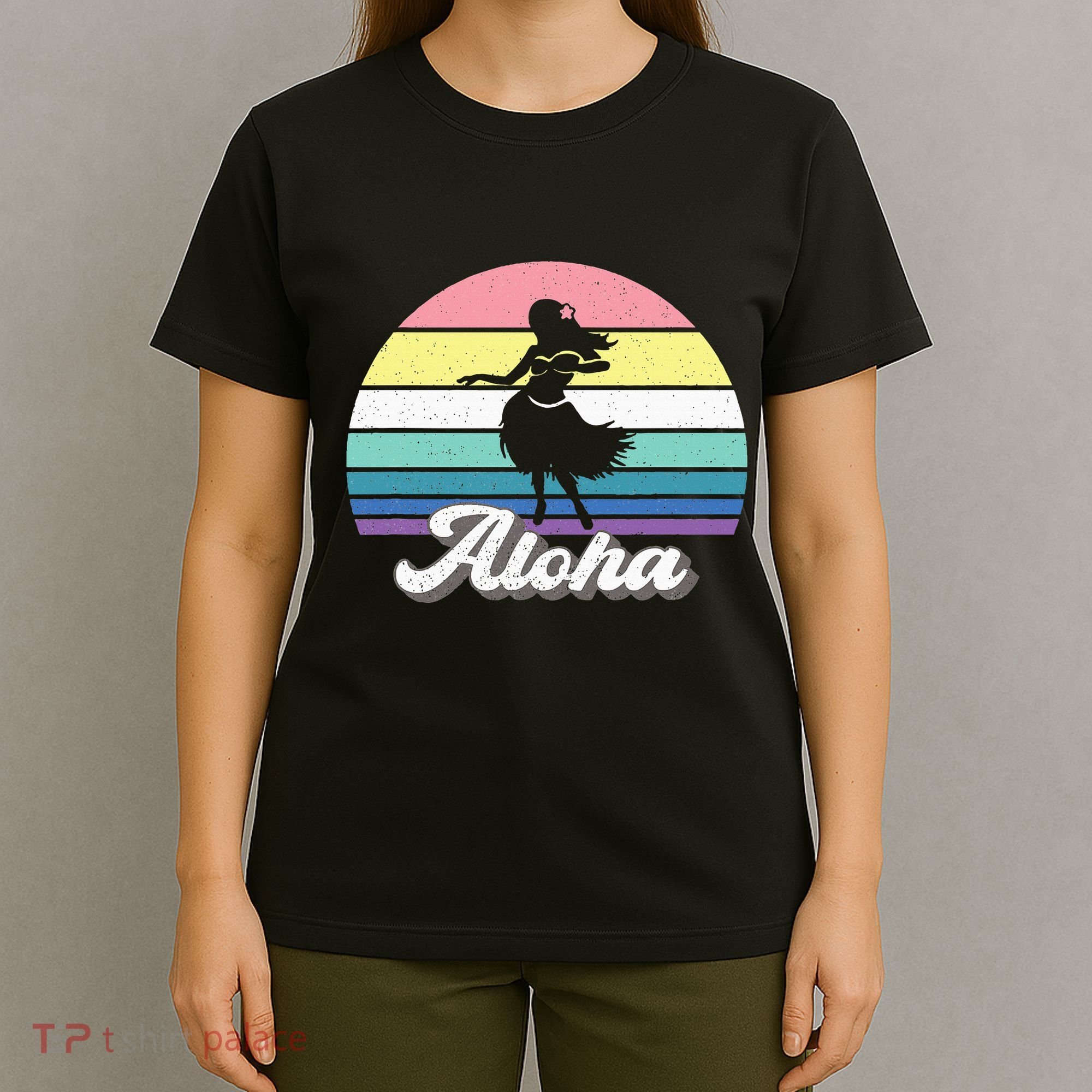 Aloha Hula Dancer Girl Cute Hawaiian Hawaii Dance T-Shirt