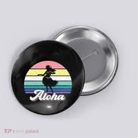 Aloha Hula Dancer Girl Cute Hawaiian Hawaii Dance Button thumb 0