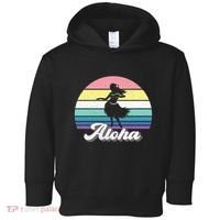 Aloha Hula Dancer Girl Cute Hawaiian Hawaii Dance Toddler Hoodie thumb 0