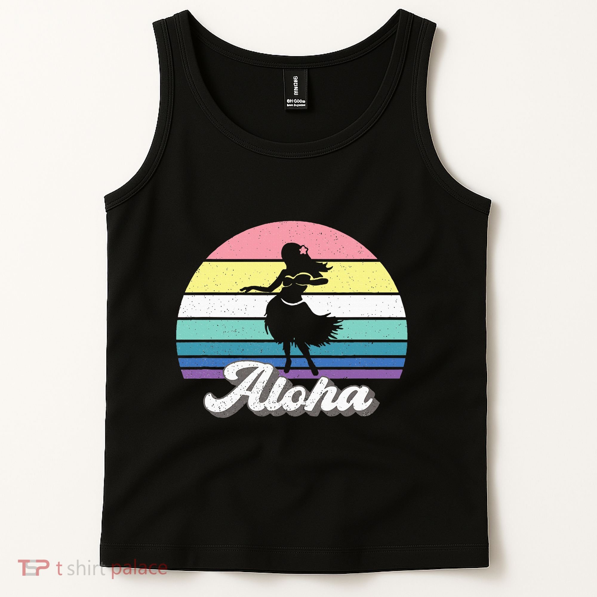Aloha Hula Dancer Girl Cute Hawaiian Hawaii Dance Tank Top