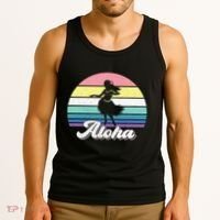 Aloha Hula Dancer Girl Cute Hawaiian Hawaii Dance Tank Top thumb 3