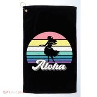 Aloha Hula Dancer Girl Cute Hawaiian Hawaii Dance Golf Towel thumb 0