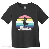Aloha Hula Dancer Girl Cute Hawaiian Hawaii Dance Toddler T-Shirt thumb 0