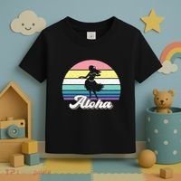 Aloha Hula Dancer Girl Cute Hawaiian Hawaii Dance Toddler T-Shirt thumb 3