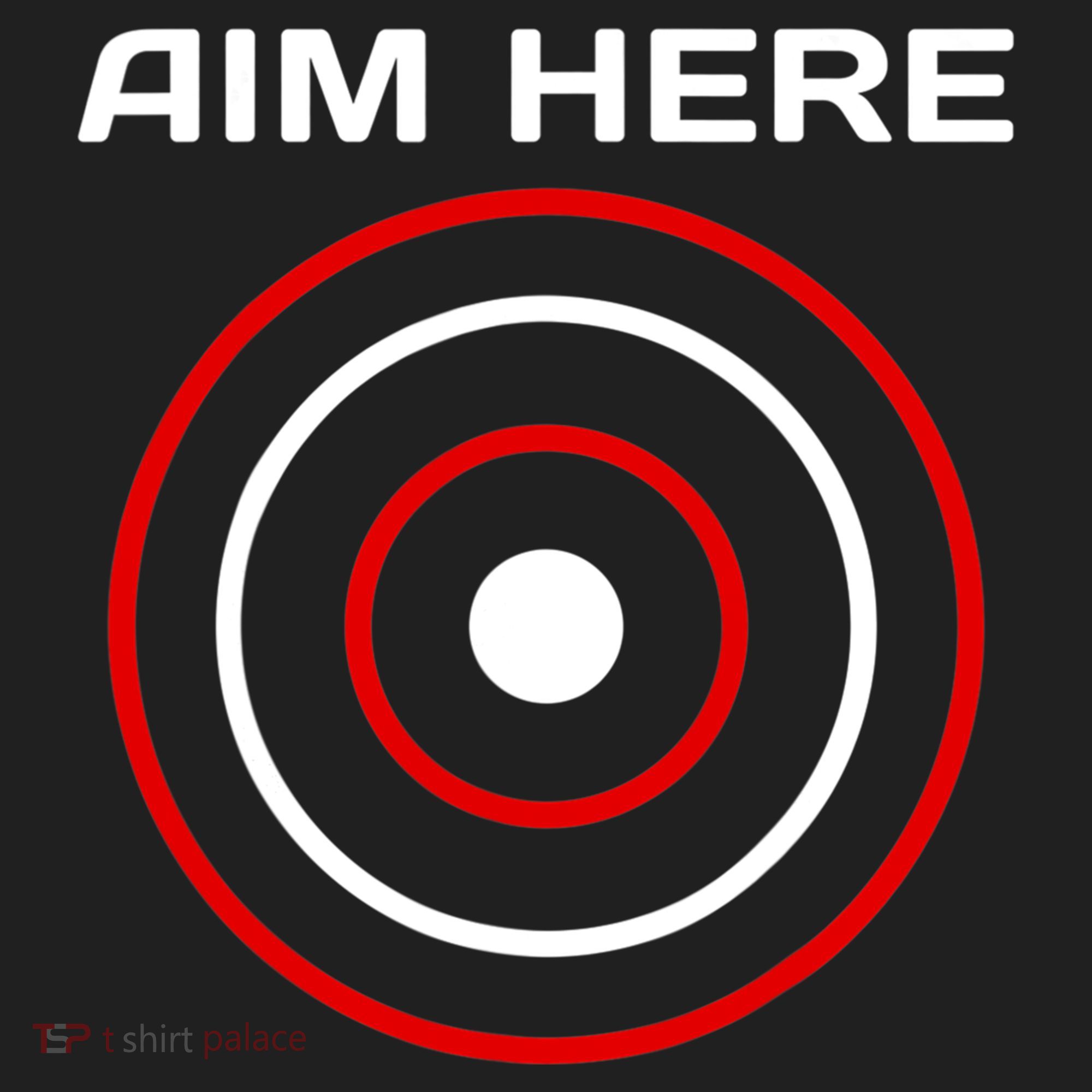 Aim Here Darts Players Bullseye Target Shooting Club Beanie