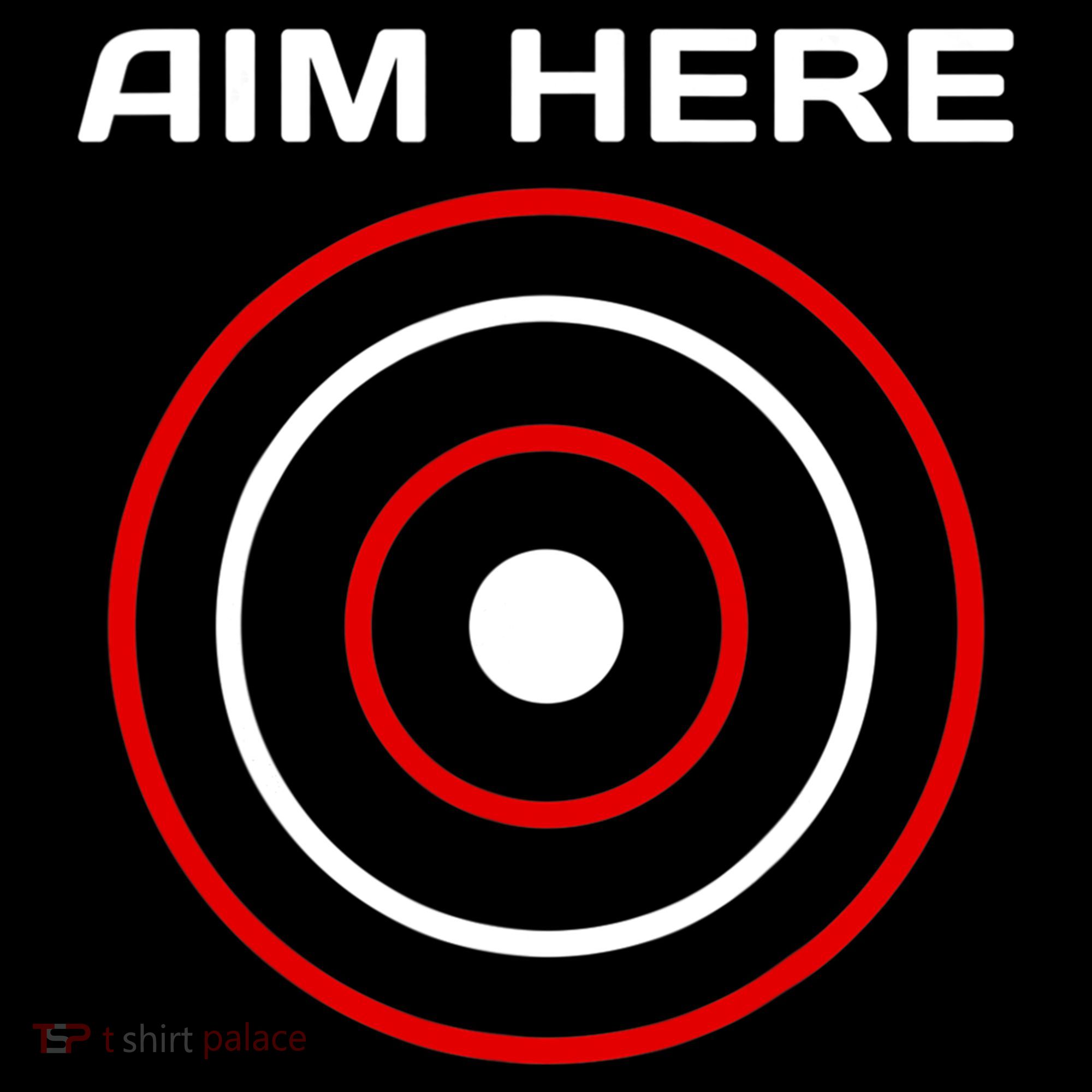 Aim Here Darts Players Bullseye Target Shooting Club Women's Hoodie