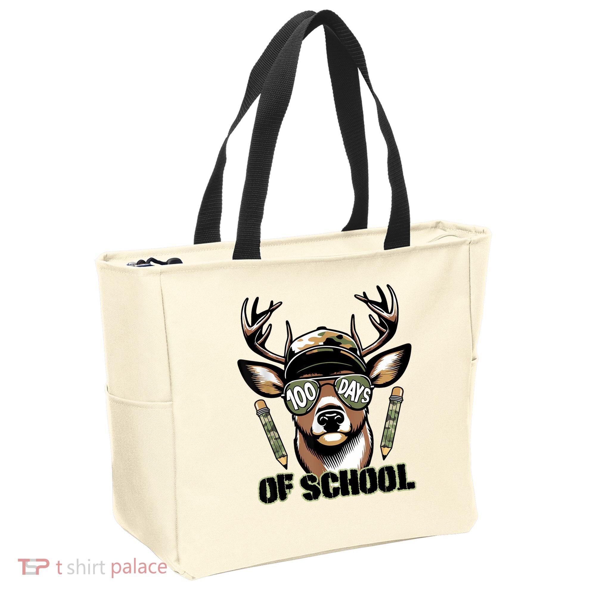 Are Here Deer Hunting 100th Day Of School Tote Bag
