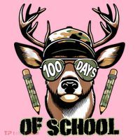 Are Here Deer Hunting 100th Day Of School Coaster thumb 2