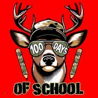 Are Here Deer Hunting 100th Day Of School Santa Hat thumb 1