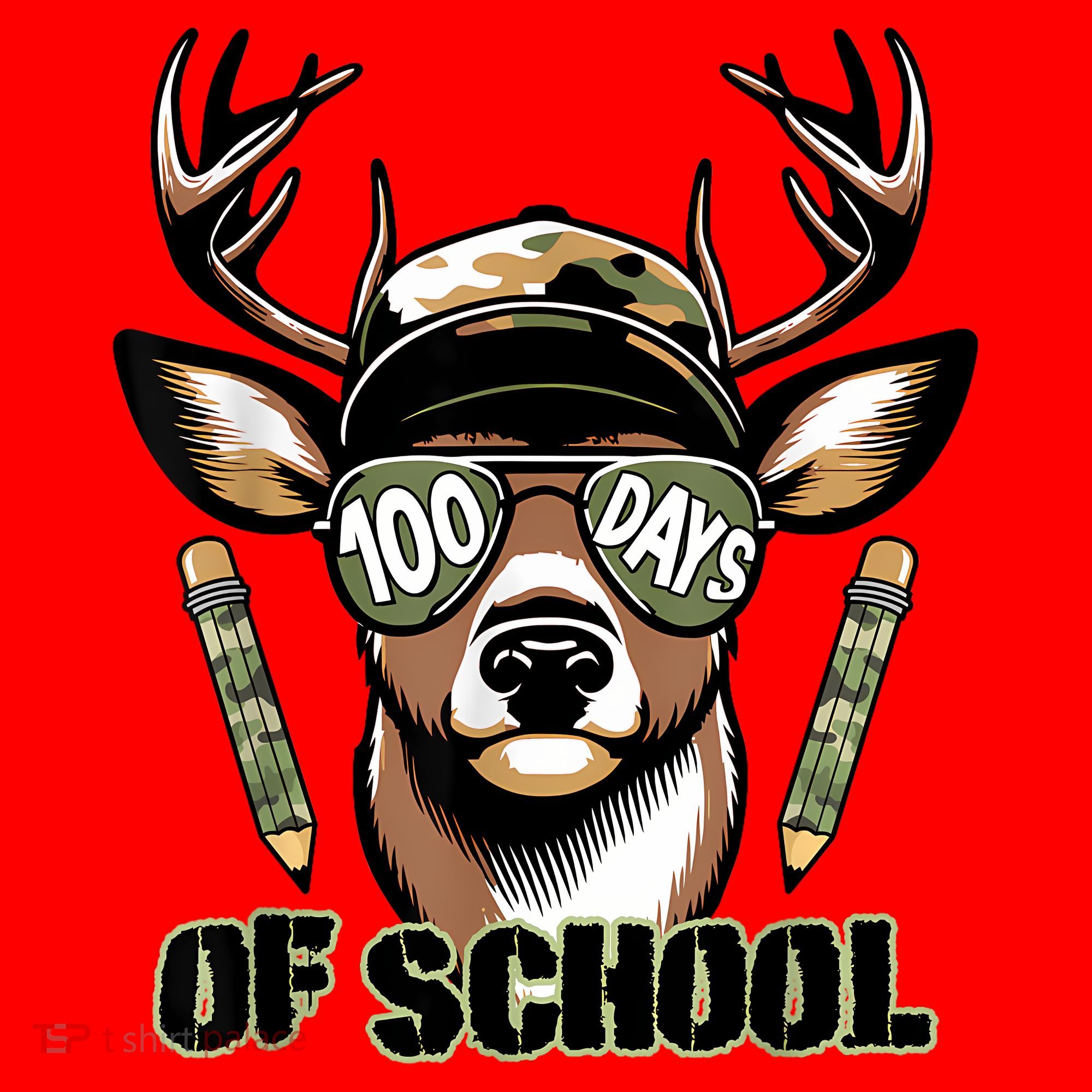 Are Here Deer Hunting 100th Day Of School Santa Hat