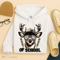 Are Here Deer Hunting 100th Day Of School Hoodie thumb 4