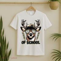 Are Here Deer Hunting 100th Day Of School T-Shirt thumb 2