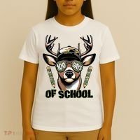Are Here Deer Hunting 100th Day Of School T-Shirt thumb 4