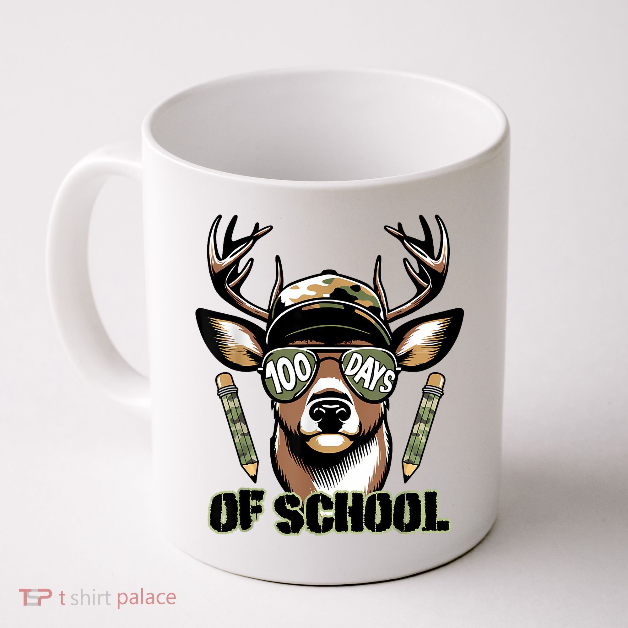 Are Here Deer Hunting 100th Day Of School Coffee Mug