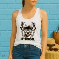 Are Here Deer Hunting 100th Day Of School Women's Tank Top thumb 2