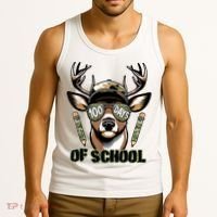 Are Here Deer Hunting 100th Day Of School Tank Top thumb 3