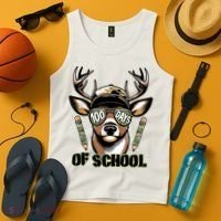 Are Here Deer Hunting 100th Day Of School Tank Top thumb 4