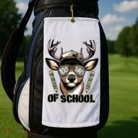 Are Here Deer Hunting 100th Day Of School Golf Towel thumb 2
