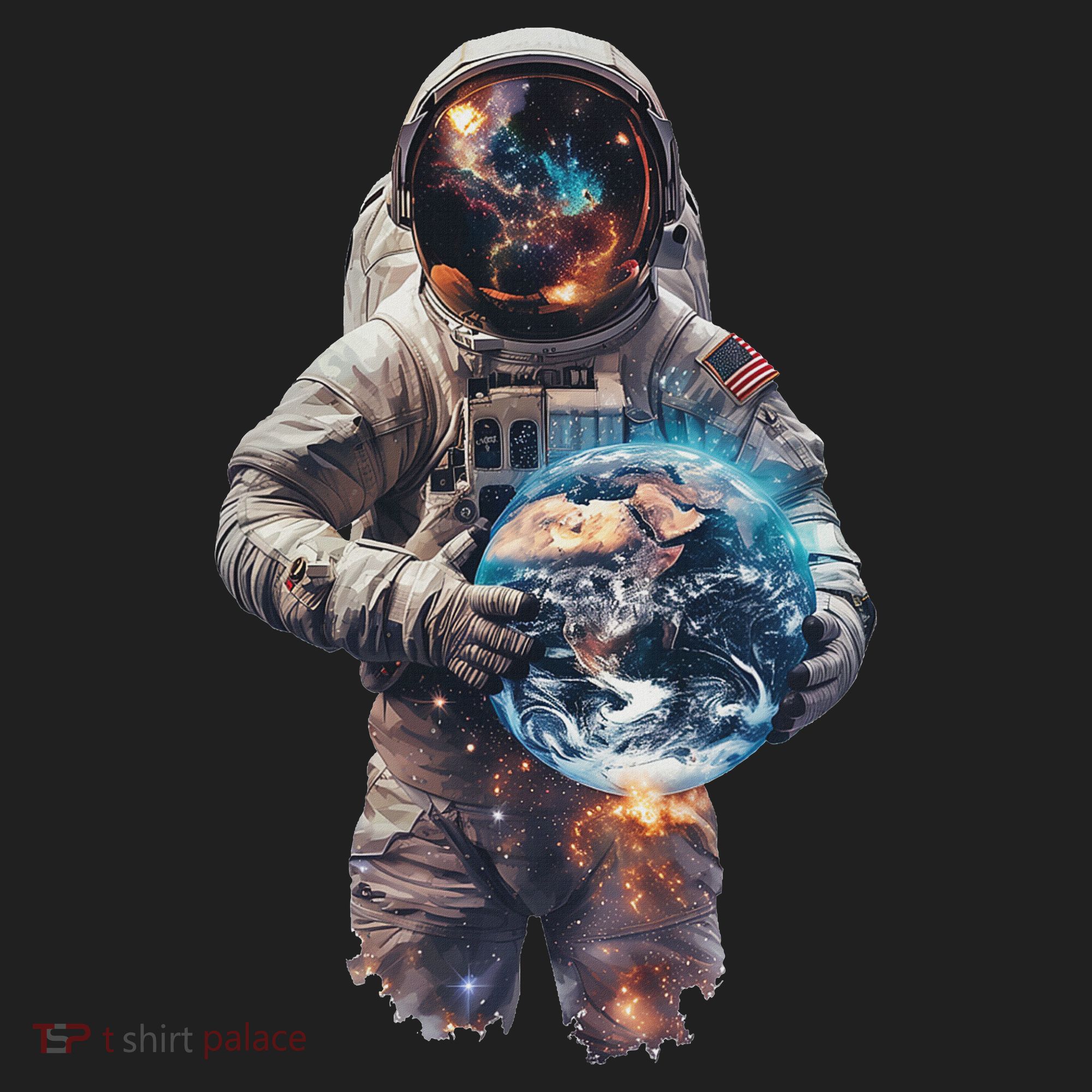 Astronaut Holds Earth In Space Women's Sweatshirt