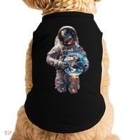 Astronaut Holds Earth In Space Doggie Tank thumb 0