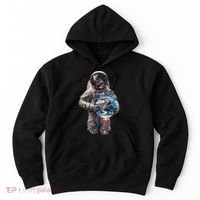 Astronaut Holds Earth In Space Hoodie thumb 0