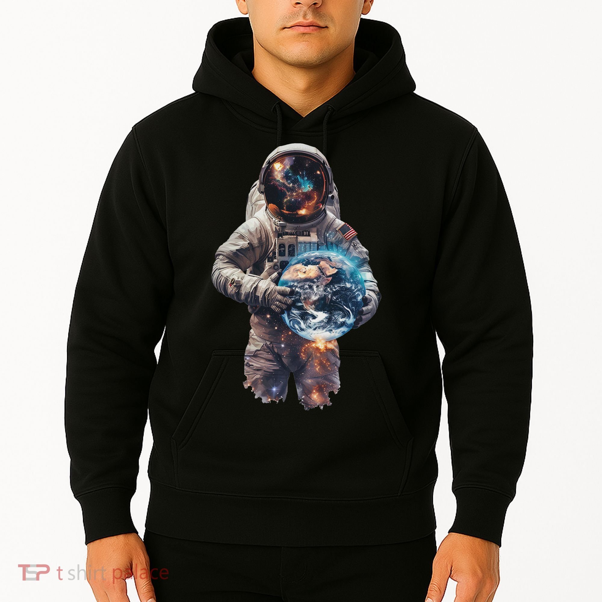 Astronaut Holds Earth In Space Hoodie