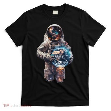 Astronaut Holds Earth In Space T-Shirt