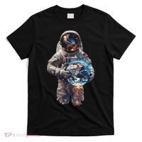 Astronaut Holds Earth In Space T-Shirt thumb 0