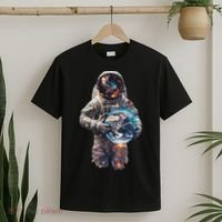 Astronaut Holds Earth In Space T-Shirt thumb 2