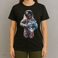 Astronaut Holds Earth In Space T-Shirt thumb 4
