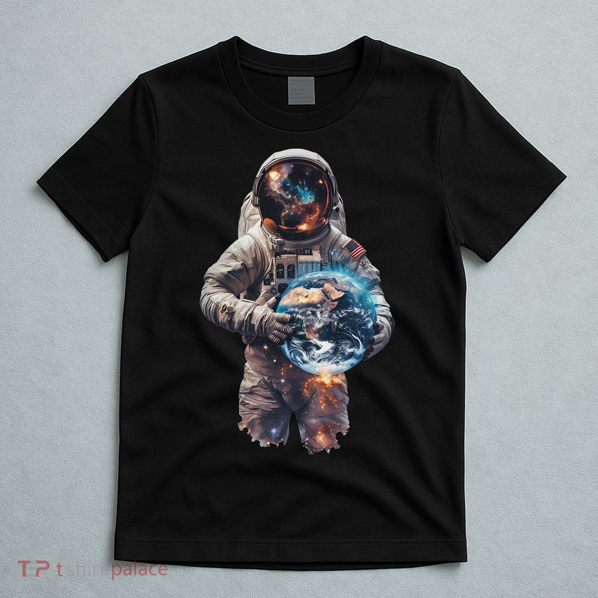 Astronaut Holds Earth In Space T-Shirt