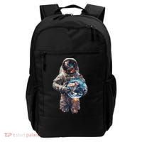 Astronaut Holds Earth In Space Backpack thumb 0