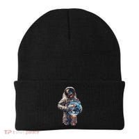 Astronaut Holds Earth In Space Beanie thumb 0