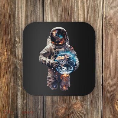 Astronaut Holds Earth In Space Coaster
