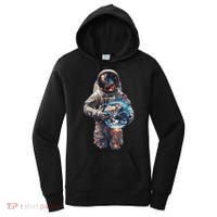 Astronaut Holds Earth In Space Women's Hoodie thumb 0