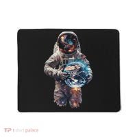 Astronaut Holds Earth In Space Mousepad thumb 0