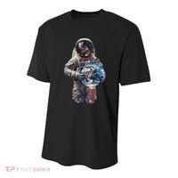 Astronaut Holds Earth In Space Youth Performance Sprint T-Shirt thumb 0