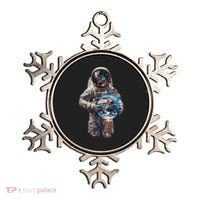 Astronaut Holds Earth In Space Ornament thumb 0