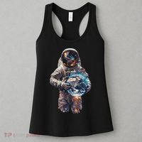 Astronaut Holds Earth In Space Women's Tank Top thumb 3