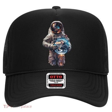 Astronaut Holds Earth In Space Hat