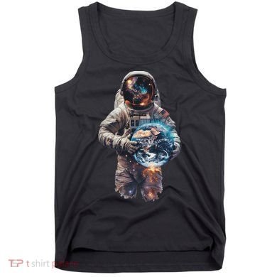 Astronaut Holds Earth In Space Tank Top